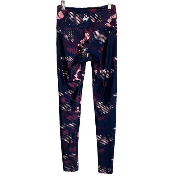 Goldsheep Leggings Small Purple Camo Camouflage Yoga Stretch Run Athleisure N16 - Picture 2 of 4